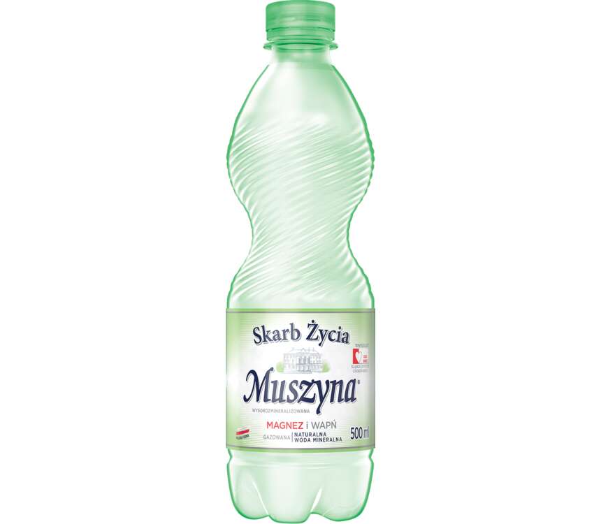 Muszyna Woda mineralna gazowana 0,5 L