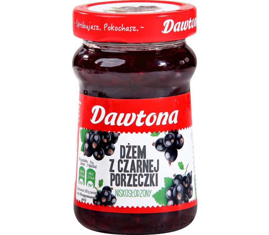 Dawtona Dżem z czarnej porzeczki 280 g