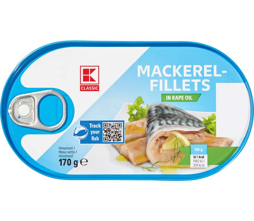 K-Classic Filety z makreli w oleju 102/170g