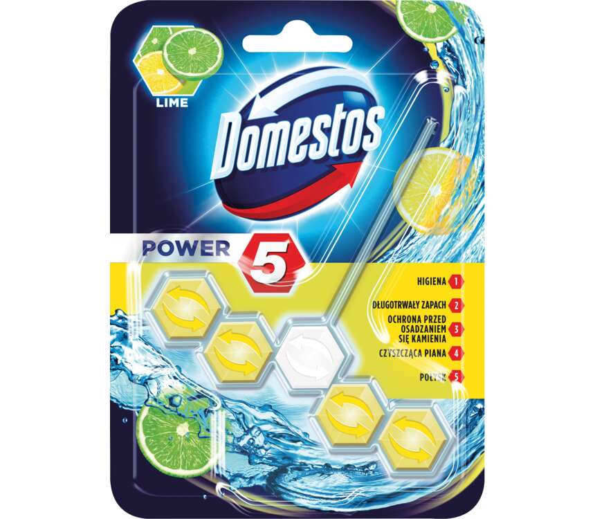 Domestos Power 5 Kostka do WC Lime 55 g