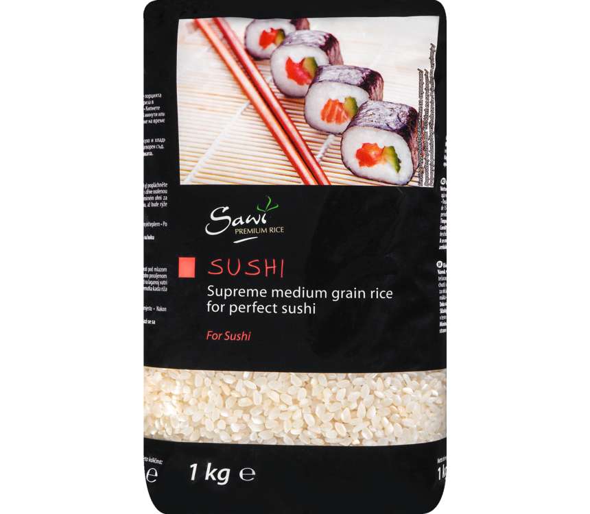 Sawi Ryż średnioziarnisty biały do sushi 1 kg