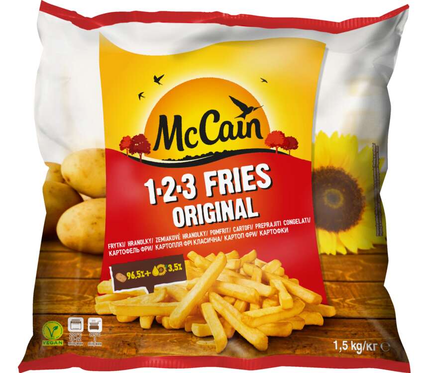McCain Frytki 123 proste 1,5 kg