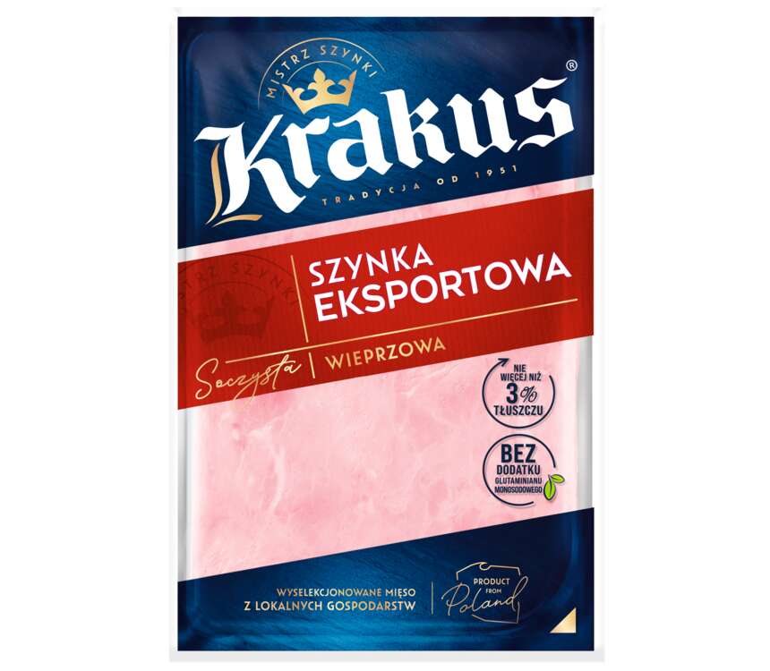 Krakus Szynka eksportowa wieprzowa 120 g kaufland.pl
