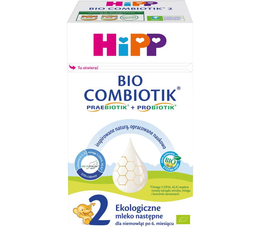 Hipp 2 Bio Combiotik Mleko następne po 6 mcu 550 g