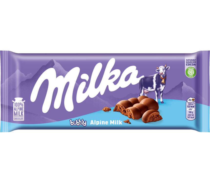 Milka Bubbly Czekolada mleczna  90 g kaufland.pl