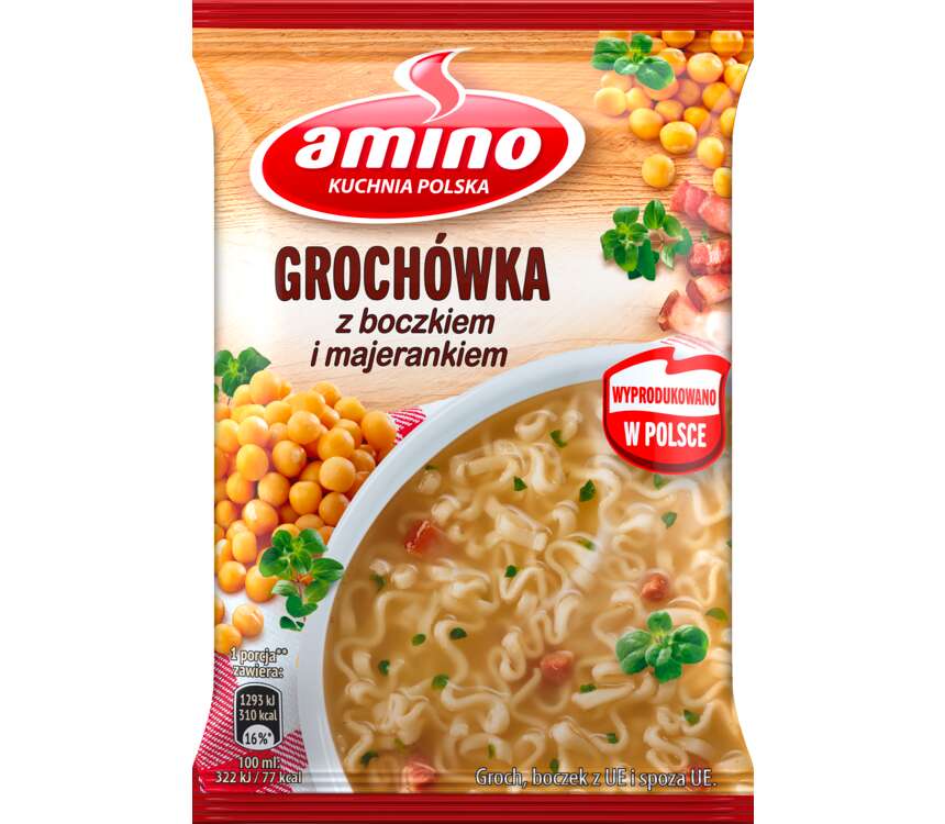 Amino Zupa grochowa z wędzonką 65 g kaufland.pl