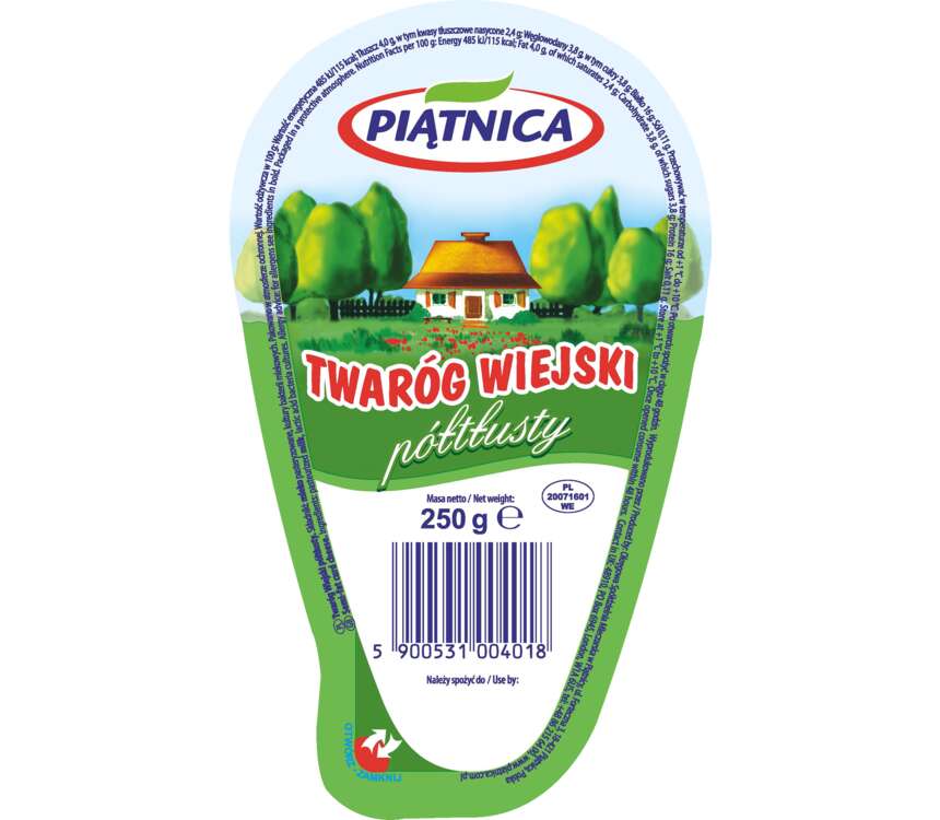 Piątnica Twaróg wiejski półtłusty 250 g kaufland.pl