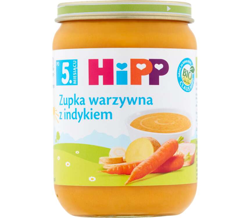Hipp BIO 8M Pomidorowa z kurczakiem 190 g