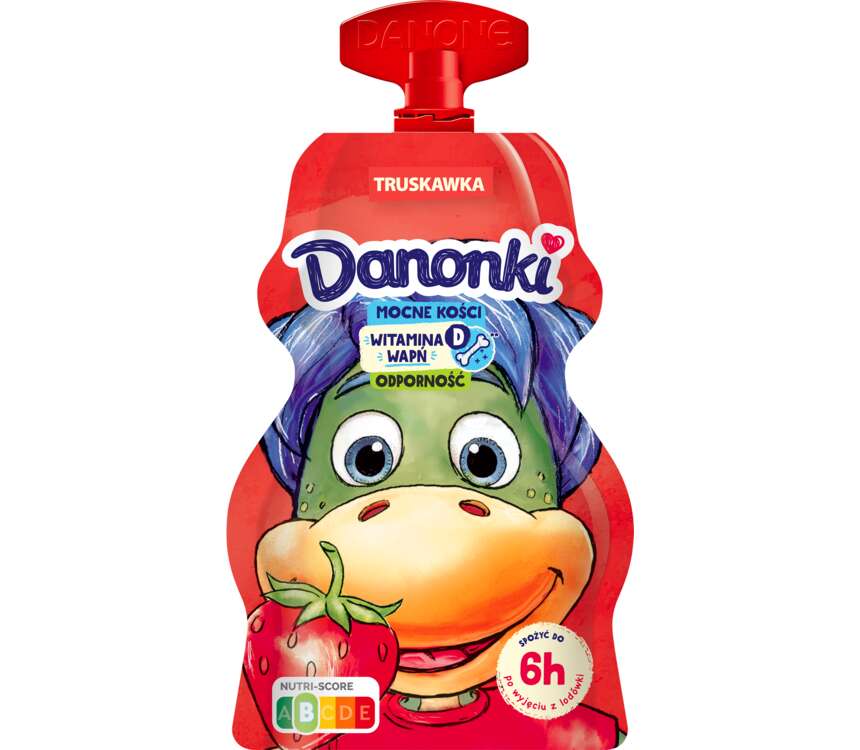 Danonki Jogurt w saszetce truskawka 70 g