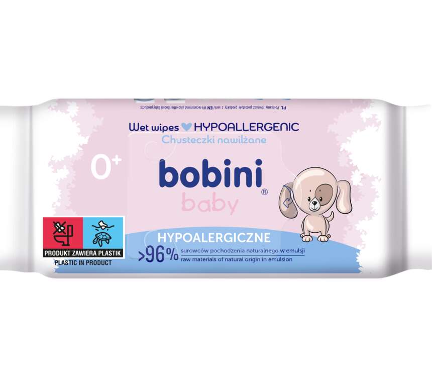 Bobini Baby Chusteczki hypoalerg dla niemowląt 60 szt