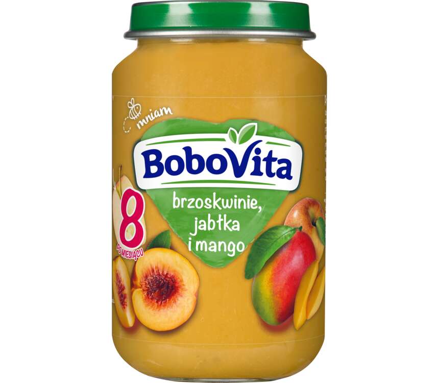 Bobovita 11M Jabłka mango melon i brzoskwinie 190 g