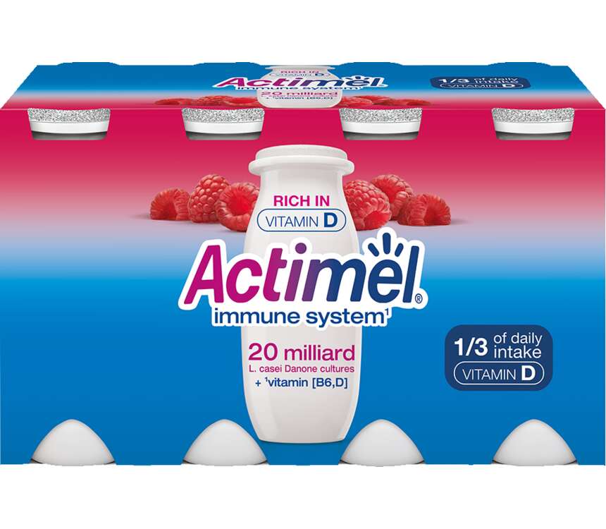 Danone Actimel Napój probiotyczny malinowy 8x100 g kaufland.pl
