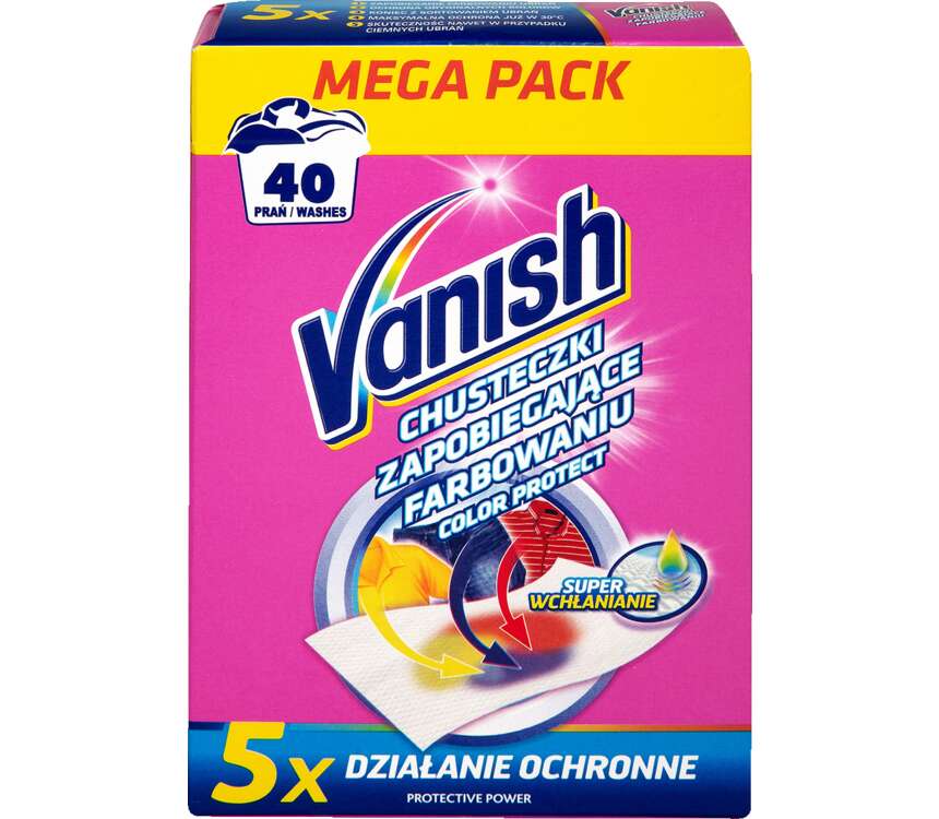 Vanish Color Protect Chusteczki wyłapujące kolor 20 szt.