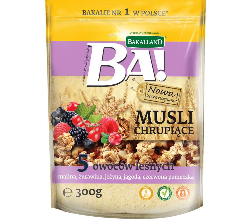 Bakalland BA! Musli 5 owoców,owoce leśne 300 g kaufland.pl