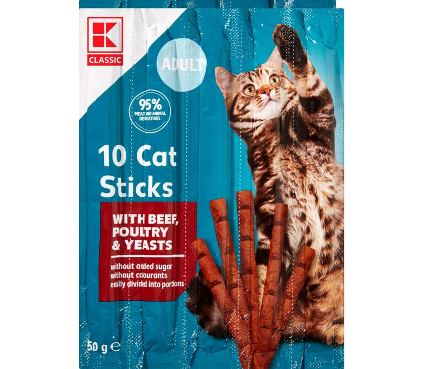 K-Classic Przysmak dla kota Sticks wołowina,drób 10x5 g