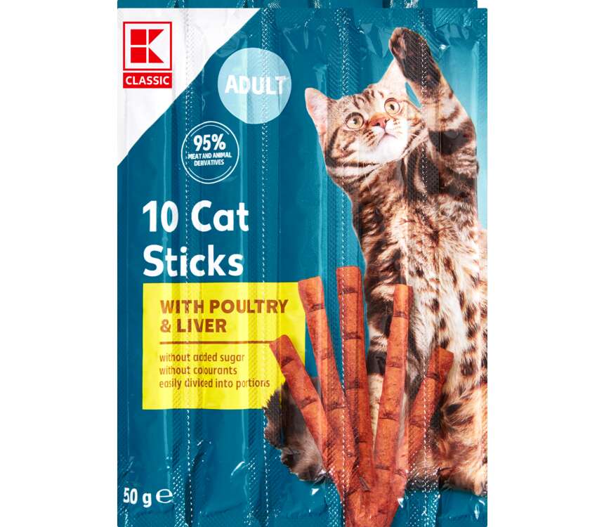 K-Classic Przysmak dla kota Sticks drób,wątróbka 10x5 g