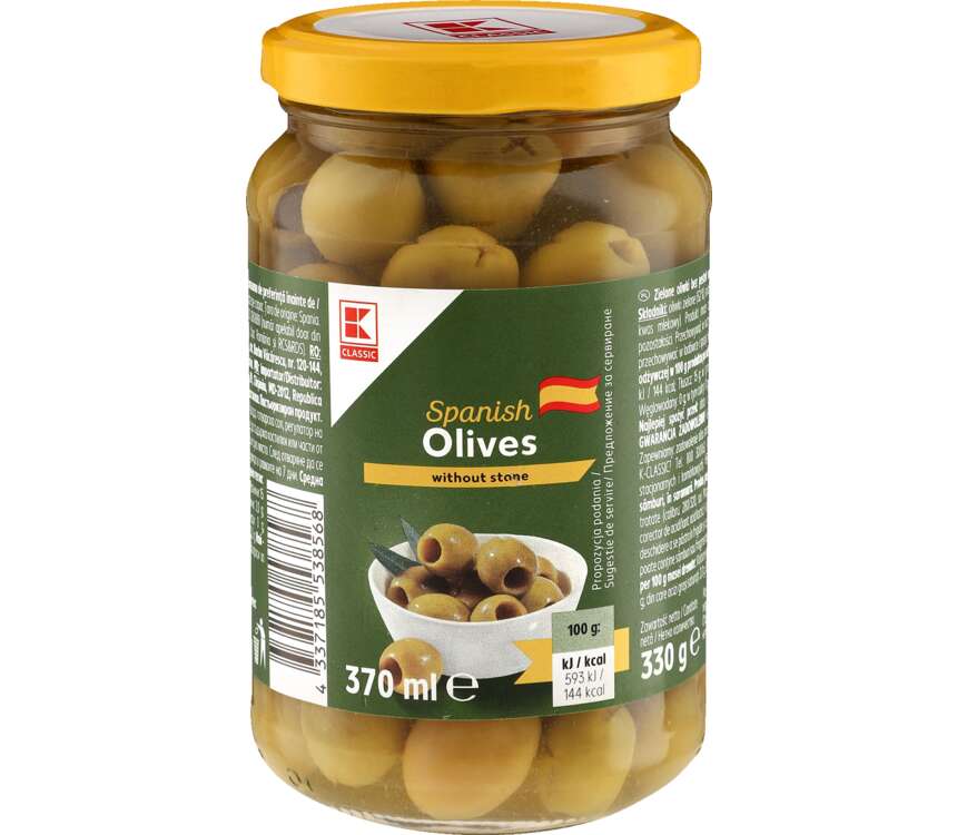 K-Classic Oliwki zielone bez pestek 170/330g
