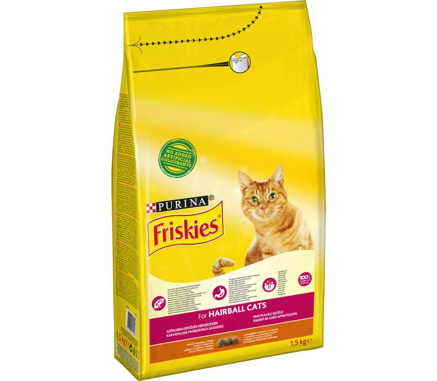 Friskies Hairball Karma dla kota z kurczakiem 1,5 kg