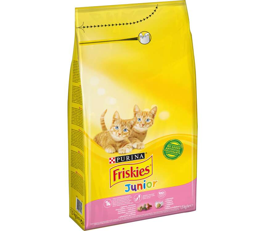 Friskies Junior Karma dla kota z kurczakiem 1,5 kg
