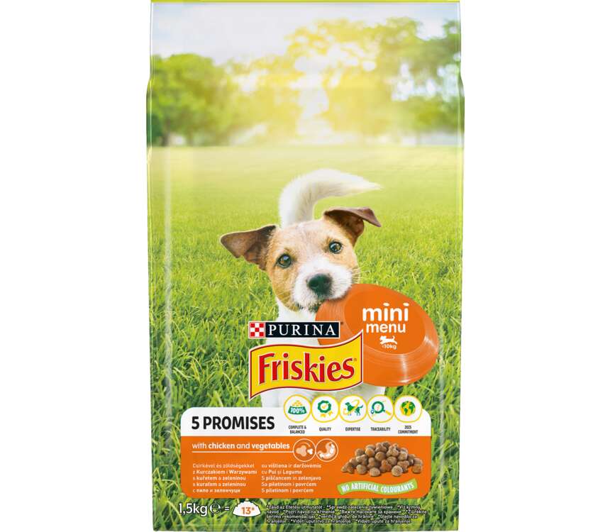 Friskies Mini Menu Karma dla psa z kurczakiem 1,5 kg