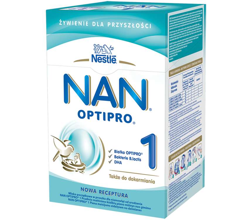 NAN Optipro 1 Mleko od urodzenia  2 x 400g