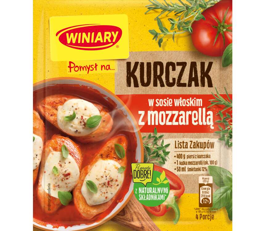 Winiary Pomysł na... Kurczaka z mozzarellą 35g kaufland.pl