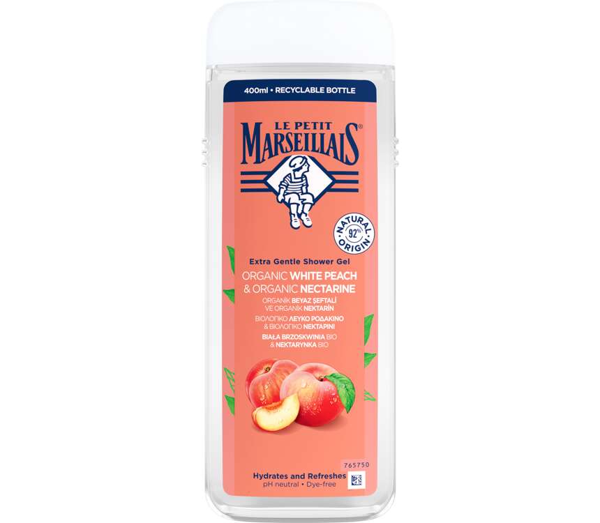Le Petit Marseillais Żel pod prysznic brzoskwinia nektaryn 400 ml