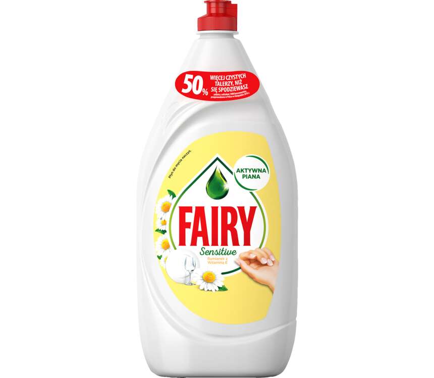Fairy Sensitive Płyn do mycia naczyń rumianek, witamina E 1,35 L