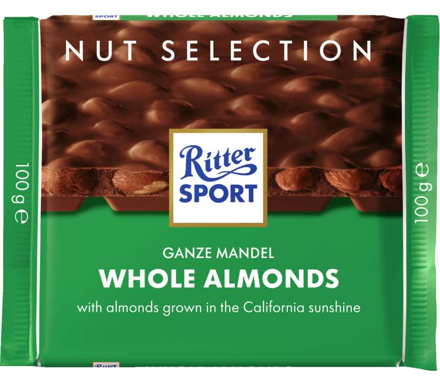 Ritter Sport Czekolada mleczna z migdałami 100 g