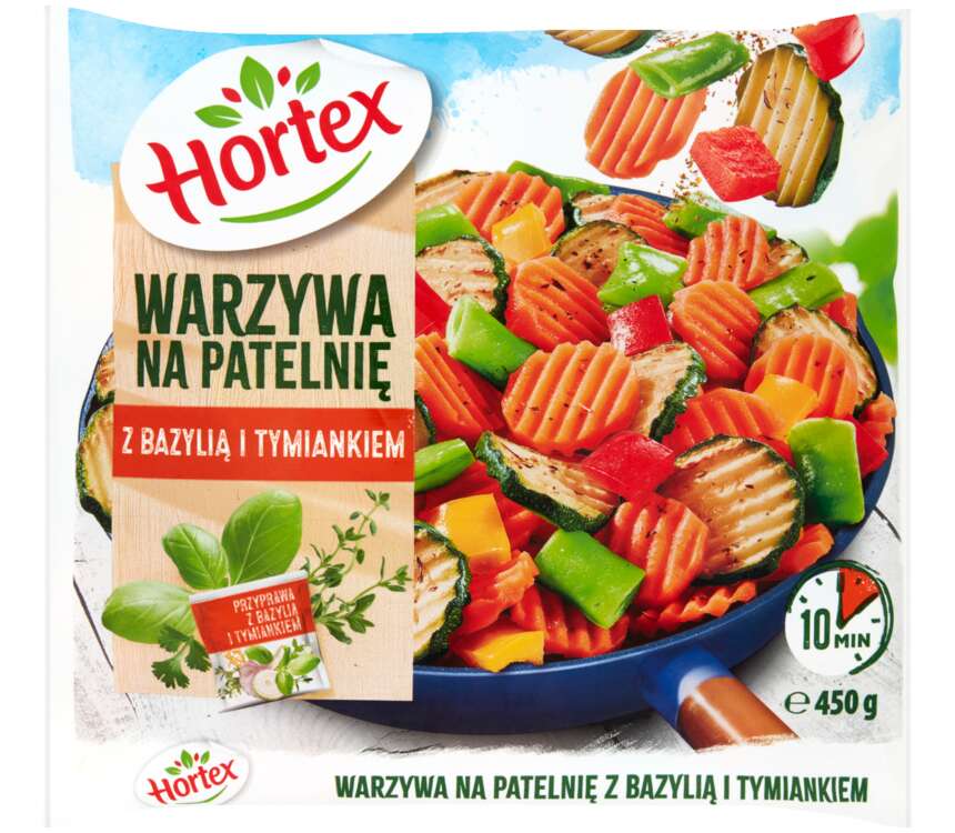 Hortex Warzywa na patelnię z bazyli. i tymiank. 450 g kaufland.pl