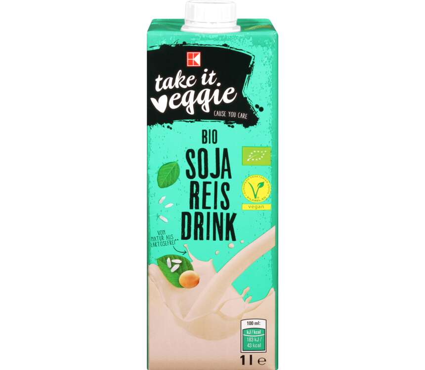 K-Take it veggie Napój sojowo ryżowy BIO 1 L