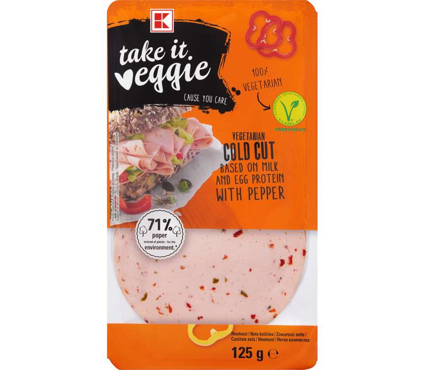 K-Take it veggie Wędlina z papryką wegetariańska 125 g