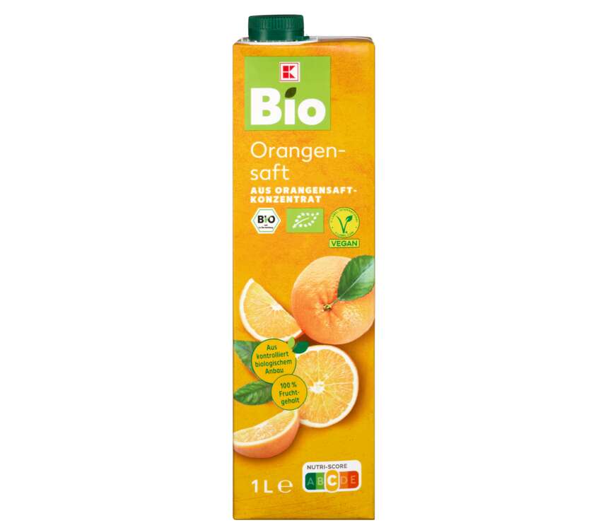 K-Bio Sok 100% pomarańczowy 1 L