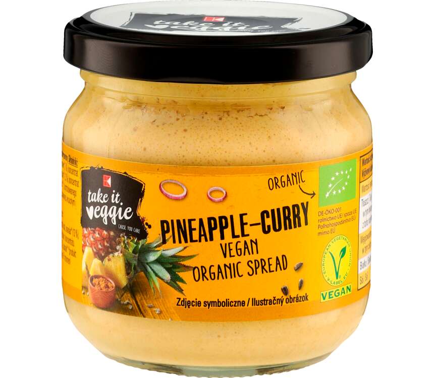K-Take it veggie Pasta do smarowania ananas z curry 180 g
