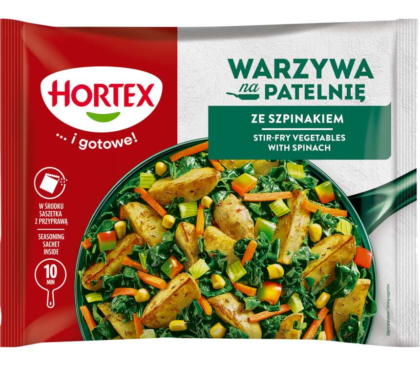 Hortex Warzywa na patelnię ze szpinakiem 450 g kaufland.pl