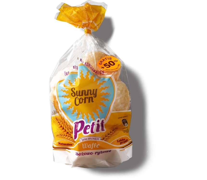 Sunny Family Wafle zbożowo-ryżowe naturalne 45 g