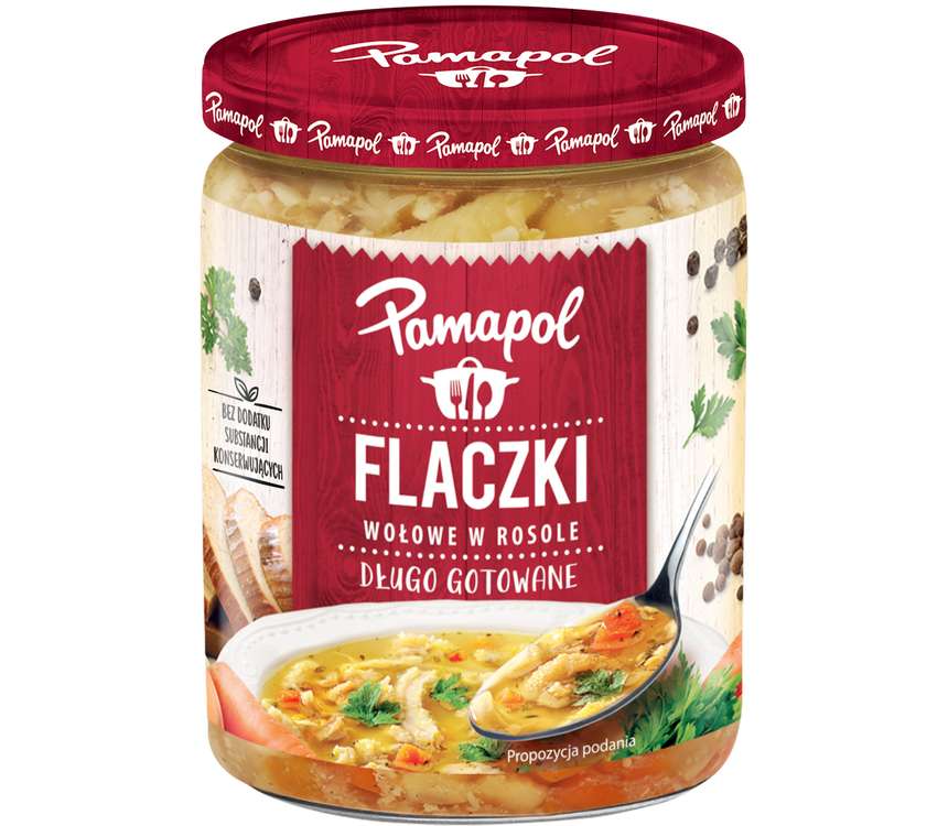 Pamapol Flaczki w rosole dobrze doprawione 500 g