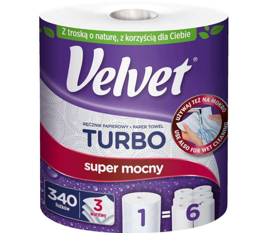 Velvet Turbo Ręcznik papierowy 3-warstwowy 1 szt. kaufland.pl