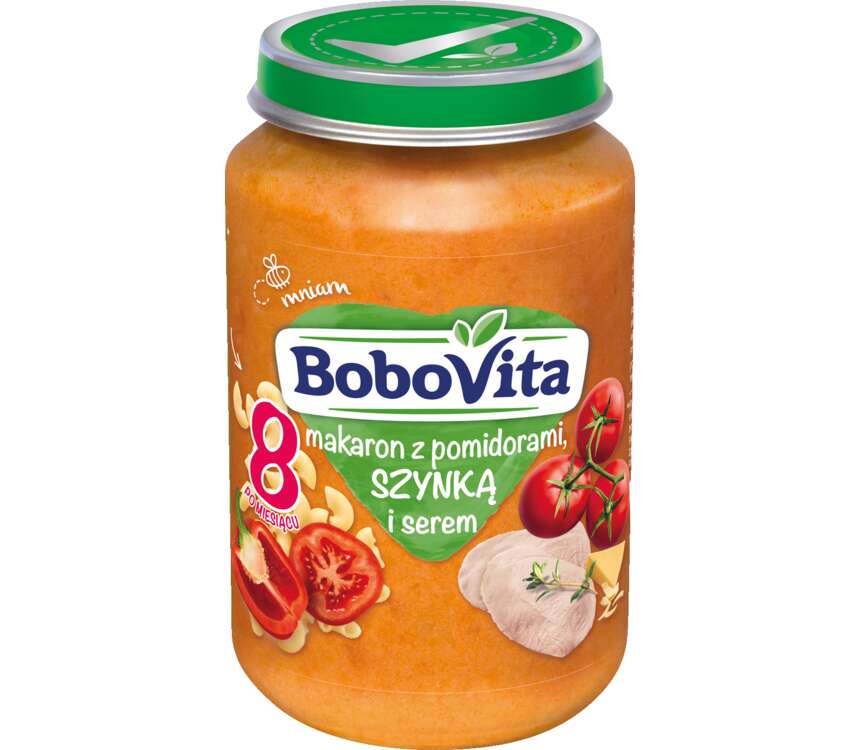 Bobovita 9M Danie dla dzieci makaron z pomidorami 190 g