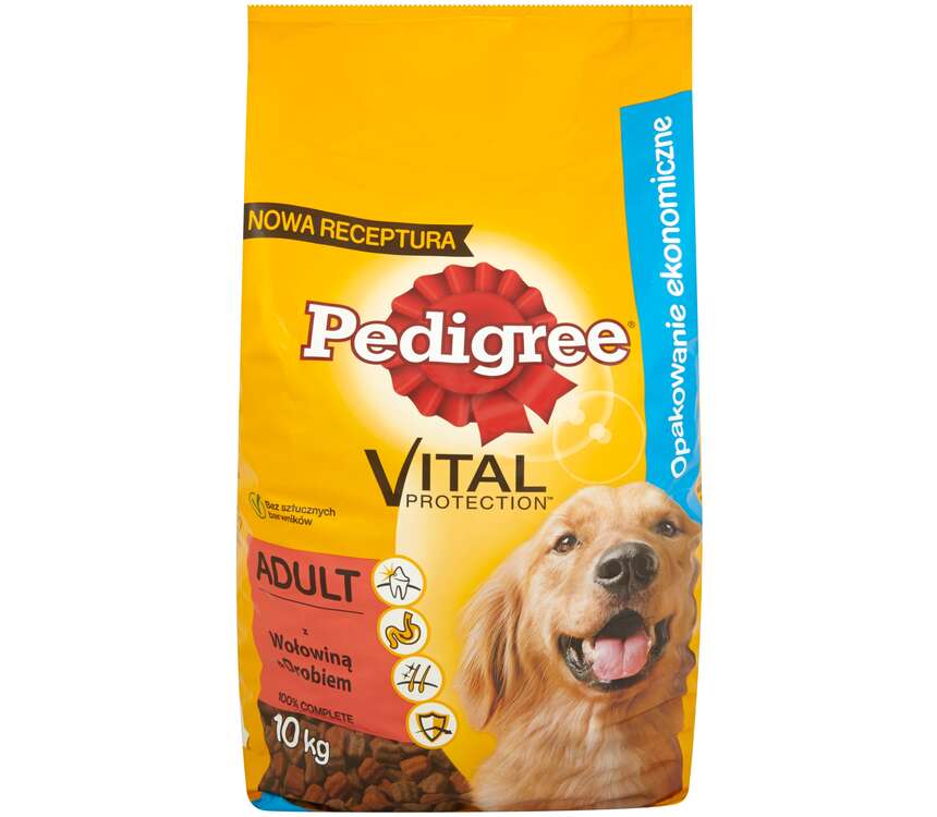 Pedigree Adult Karma dla psa wołowina, drób 10 kg