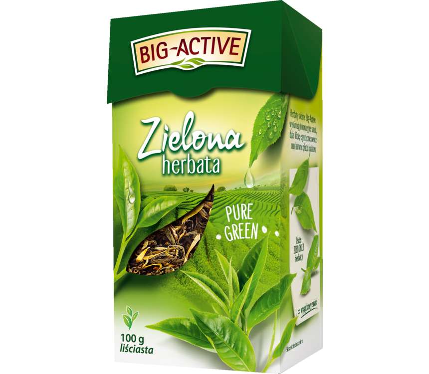 Big-Active Herbata zielona liściasta 100 g kaufland.pl