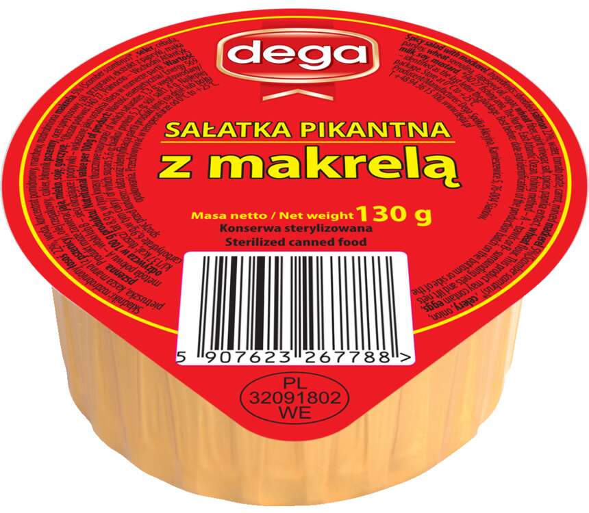 Dega Sałatka z makrelą pikantna 130 g
