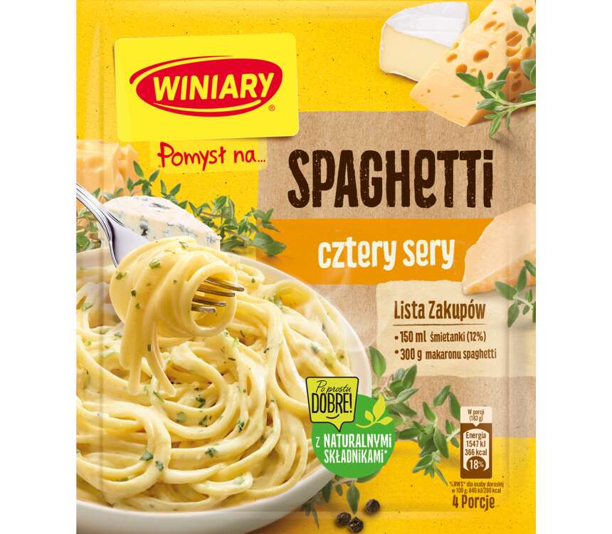 Winiary Pomysł na... Spaghetti serowo-śmietanowe 31g kaufland.pl