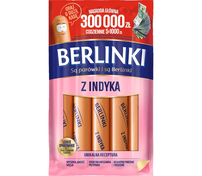 Morliny Berlinki parówki z indyka 250 g kaufland.pl
