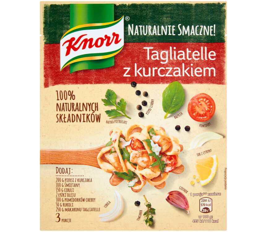Knorr Tagliatelle z kurczakiem 39 g kaufland.pl