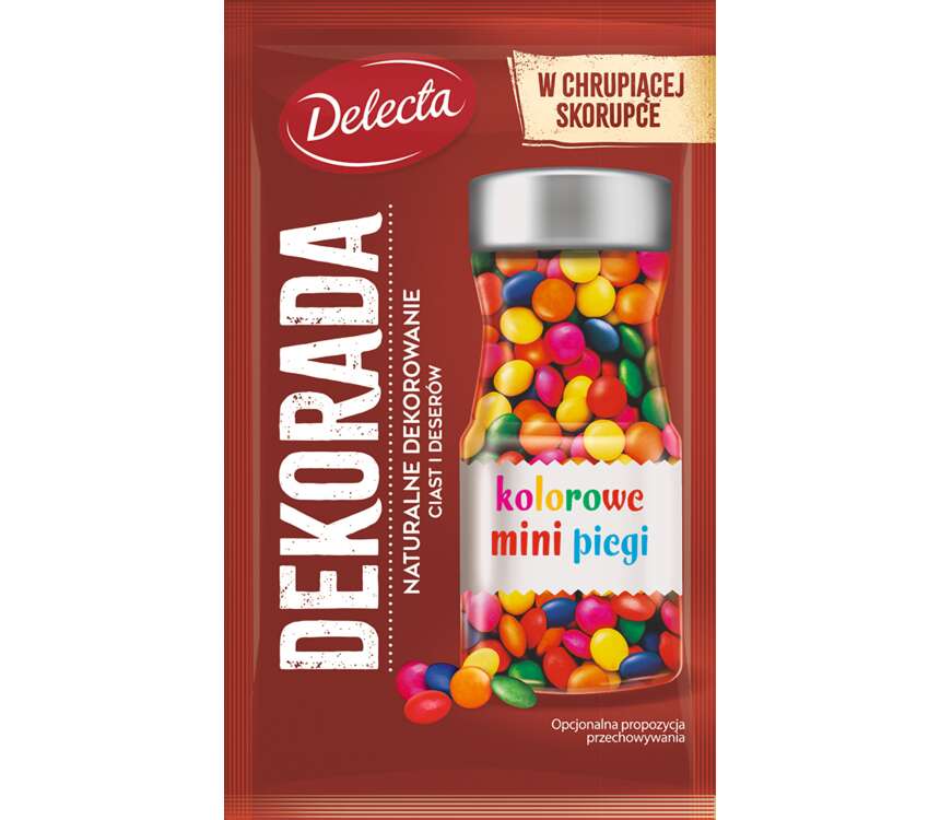 Delecta Decorada Kolorowe mini piegi 35 g kaufland.pl