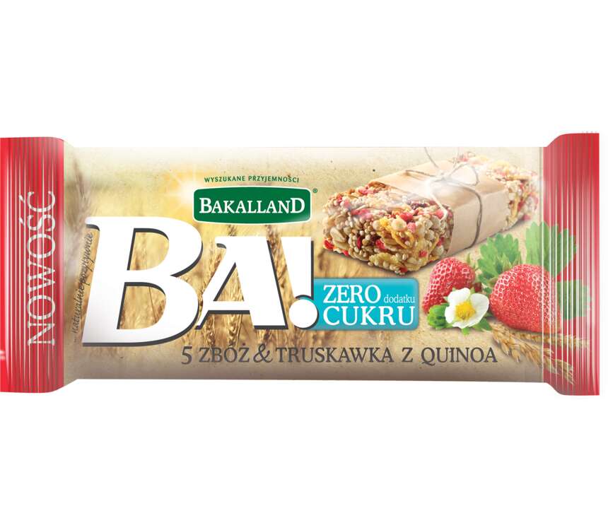 Bakalland BA! Baton truskawka i quinoa 30 g kaufland.pl
