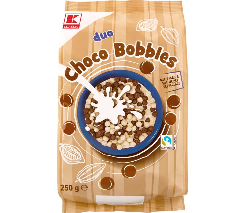 K-Classic Kulki zbożowe Choco Balls Duo 250 g