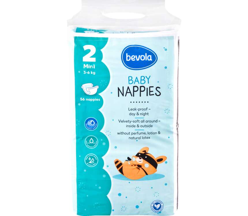 Bevola Baby Pieluchy 2 Mini 3-6 kg 56 szt.
