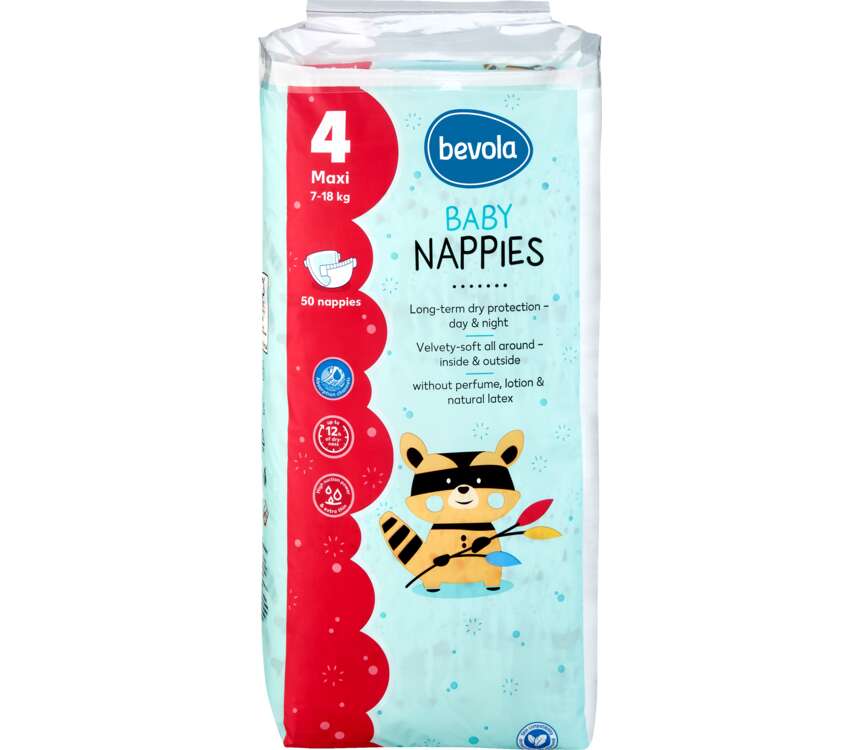 Bevola Baby Pieluchy 4 Maxi 7-18 kg 50 szt.